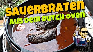 117  Oberpfälzer Sauerbraten aus dem Dutch Oven 🇩🇪 [upl. by Eyahs]