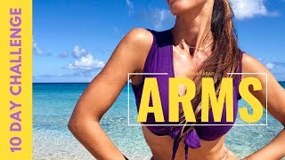 Slimming Arms Workout Challenge  Toning Biceps and Triceps in 8 Minutes [upl. by Aret]