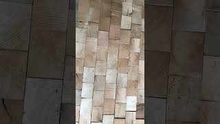 original wood mosaic tiles 🌳🔨 [upl. by Mallon]