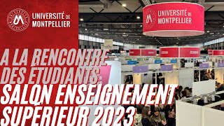 Salon de lenseignement supérieur 2023  L’UM à la rencontre de ses futurs étudiantes et étudiants [upl. by Ewolram]