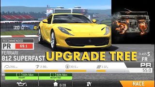 Real Racing 3 RR3 Ferrari 812 Superfast Upgrade Tree Green Version [upl. by Durr899]