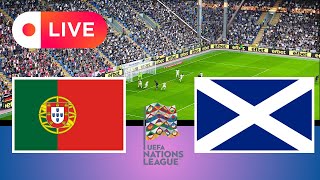 🔴 LIVE PORTUGAL VS SCOTLAND  UEFA Nations League 2024  eFootball PES 21 Simulation [upl. by Nireil434]