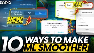 10 WAYS TO MAKE YOUR GAME FASTER AND LAG FREE  UPDATED MLBB LAG REDUCE TRICKS [upl. by Vyner263]