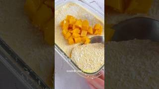 Carlota de mango 🥭 mapetitebouchee postresfrios recetassaludables mango [upl. by Tebor]