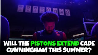 Will the Detroit Pistons give Cade Cunningham a rookie max contract extension this summer [upl. by Sheley]