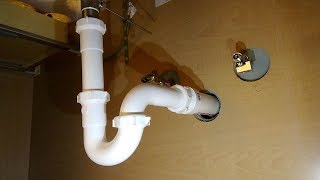 How to Plumb a Drain  Sink Drain Pipes [upl. by Dafna]