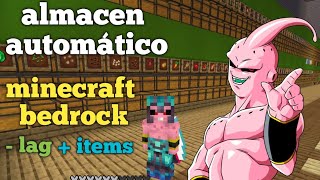 tutorial para un item sorter minecraft bedrock 📥 almacén automático 📦 [upl. by Nylavad321]