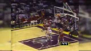 Michael Jordan dunks over Mel Turpin in 1987 [upl. by Anayek]