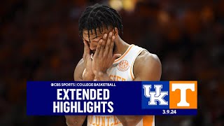 No 15 Kentucky at No 4 Tennessee College Basketball Extended Highlights I CBS Sports [upl. by Ysiad]