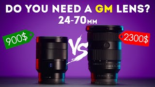 Sony 2470mm f28 GM II Review and Comparison VS Sony Zeiss 2470 f4 [upl. by Rekoob]