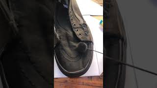 Angelus Jet Black leather dye Color shoes or vans black again [upl. by Rye]