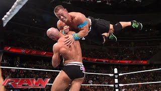 John Cena vs Cesaro  United States Championship Match Raw June 29 2015 [upl. by Ras499]