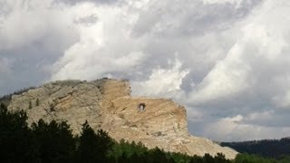 Flyover by the Crazy Horse Monument [upl. by Tillo]