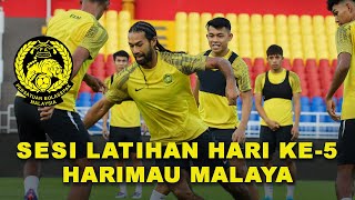 Sesi latihan Harimau Malaya hari kelima menjelang perlawanan Pestabola Merdeka 2024 [upl. by Filberto]