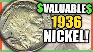 1936 BUFFALO NICKEL VALUE  RARE NICKELS WORTH MONEY TO LOOK FOR [upl. by Guerin519]