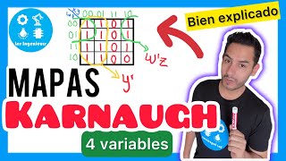 ✅MAPAS de KARNAUGH 4 VARIABLES  LO VAS a APRENDER si o Si ELECTRÓNICA DIGITAL [upl. by Nagam]