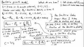 Developing a bacteria growth model from experimental data [upl. by Shadow]