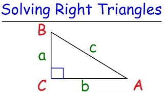 Trigonometry  How To Solve Right Triangles [upl. by Yendis765]