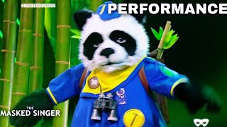 Panda Sings quotLevitatingquot by Dua Lipa  The Masked Singer UK  Season 3 [upl. by Annid]