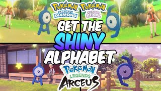 Get the FULL Shiny Unown Collection in TWO Pokemon games [upl. by Tarrah]