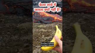 Why does banana not burn in lava  Leidenfrost effect By Funfact Lokesh viral shorts trending [upl. by Oliver]