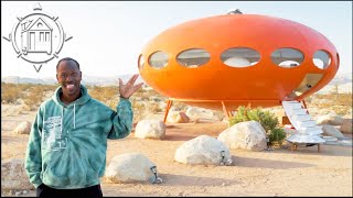 Futuro Home Tour  His Tiny House looks like a UFO amp it has people talking [upl. by Noraa]