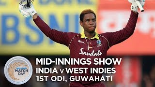 India v West Indies  LIVE STREAM 1st ODI  innings break [upl. by Cutlerr]