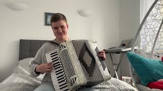 Białe róże  Biełyje rozy белые розы akordeonaccordion [upl. by Emelun744]