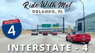 Orlando FL  Driving I4 INTERSTATE 4 Expressway to John Young Pkwy [upl. by Sturdivant]