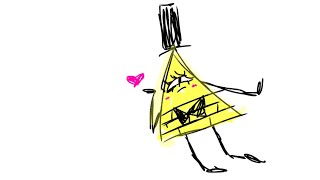 Bill cipher dancing to Straight blanchin gravity Falls animation [upl. by Suoivatnom]