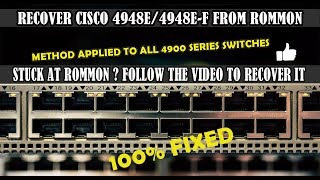 Cisco Core Switch ROMMON Mode and Password Recovery  ITCHAMPX [upl. by Maison]