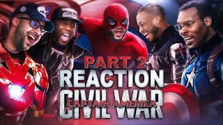 Captain America Civil War Part 2  Group Reaction  Movie Review [upl. by Nacnud]