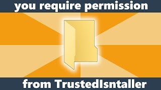 Fix you require permission from TrustedInstaller to change this folder Windows 1110817 [upl. by Ahsyas]