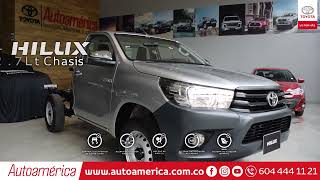 Conoce la Toyota Hilux 27 Chasis 2022 4x2 en Autoamérica [upl. by Nolyat194]