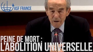 Conclusion de M Badinter à la conférence sur la lutte contre la peine de mort dASF France [upl. by Danita449]