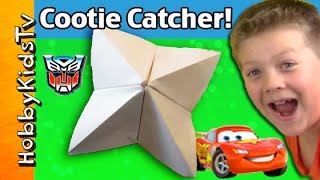 Make a COOTIE Catcher with HobbyKidsTV [upl. by Tracay]