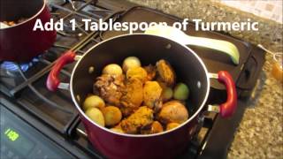 How to make couscous Maftoul  with chicken [upl. by Lehcor]