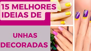 As 15 melhores ideias de unhas decoradas em gel para você arrasar [upl. by Westlund221]