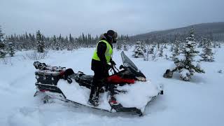 DEEP SNOW FINALLY 2021 SkiDoo Skandic WT 600 ACE  Romans 8 [upl. by Novoj257]