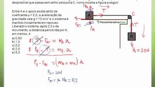 Aplicações das leis de Newton  Exercício resolvido 5 [upl. by Quill]