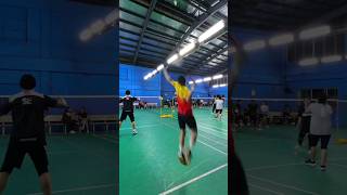 Naka x2 ung speed ng partner ko 🤣 Shoutout sa mga kalaro Papawis serye 🤣 badminton [upl. by Alamac635]