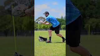 Rugby Passing Drills rugbybricks How To Catch A Rugby Ball Peter Breen [upl. by Ydnelg261]