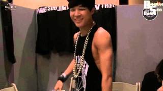 ENG 130724 BANGTAN BOMB Jimins See through Sleeveless Shirt [upl. by Reger794]