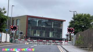 Fixed Barrier Lower Alarm Hartlepool Church Street Level Crossing County Durham [upl. by Mosira]