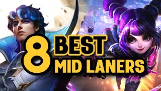 The 8 BEST Mid Laners to CRUSH SoloQ this Season [upl. by Joelie934]