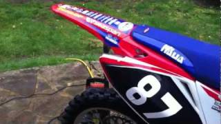 Insane backfiring and popping from CRF250r [upl. by Campman]