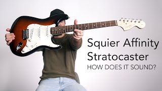 Squier Affinity Stratocaster REVIEW  The BEST Beginner Electric Guitar [upl. by Derte]