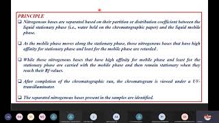 Separation of Purines and Pyrimidines by Paper chromatography [upl. by Lyrehs]