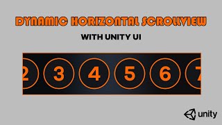 Create Dynamic Horizontal ScrollView with Unity UI [upl. by Rosemari]