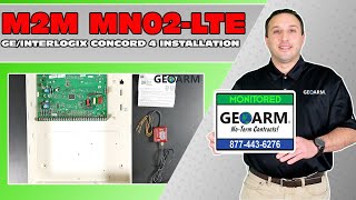 M2M MN02LTE Cellular Communicator GEInterlogix Concord 4 Installation [upl. by Trust]